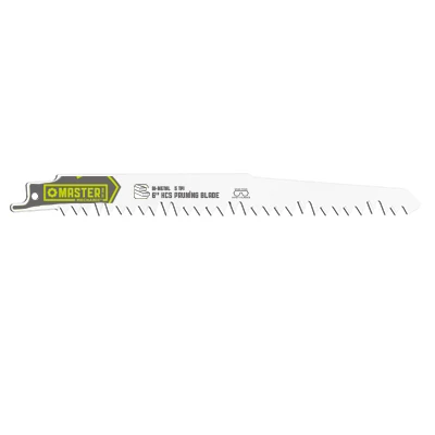 Pruning Reciprocating Saw Blade, High-Carbon Steel, 6 In.