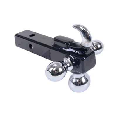 Ball Mount With Hook, Tri-Ball, 1-7/8 x 2 x 2-5/16-In.