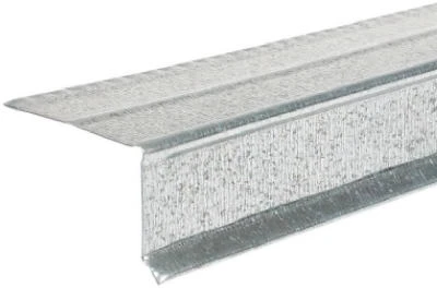 Drip Edge, Standard Mill Finish, Galvanized, 1.5 x 1 In. x 10 Ft.