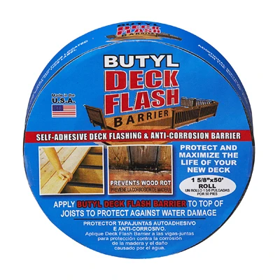 Butyl Deck Flash Barrier, 1-5/8 In. x 50 Ft. Roll