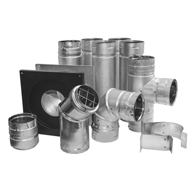 Pellet Stove Chimney Venting Kit, Through-Wall, 3 In.