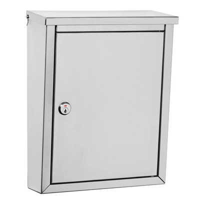 Regent Mailbox, Wall-Mount, Stainless Steel, 10.1 x 13.2 x 4.2-In.