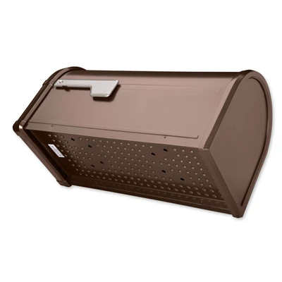Hillsborough Post Mount Mailbox, Copper Aluminum, 9.6 x 11.1 x 21.3 Inches