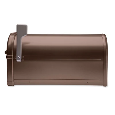 Hillsborough Post Mount Mailbox, Copper Aluminum, 9.6 x 11.1 x 21.3 Inches