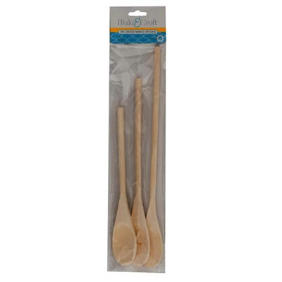 Mixing Spoons, Wooden, 3-Pk.