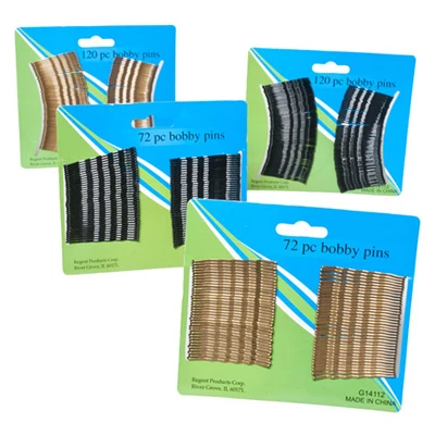 Large & Jumbo Bobby Pins, Assorted Colors, 100 Large & 60 Jumbo