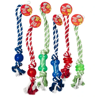 Dog Toy, Rubber Tug, Assorted