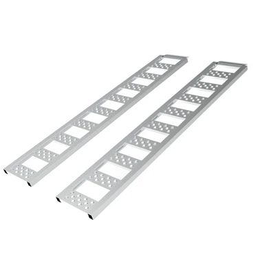 Aluminum Ramp, 1500-Lb. Capacity, 12 x90-In., Pr.