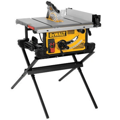 Table Saw With Scissor Stand, 15-Amp, 10-In.