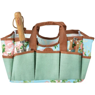 Canvas Garden Tool Bag With Rose Print - Model Rd40