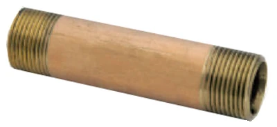 Lead Free Red Brass Pipe Fitting Nipple, 1/2 X 2 In., Model 58300-0820