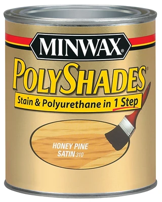 Polyshades Wood Stain, Honey Pine Satin, 1/2 Pt.
