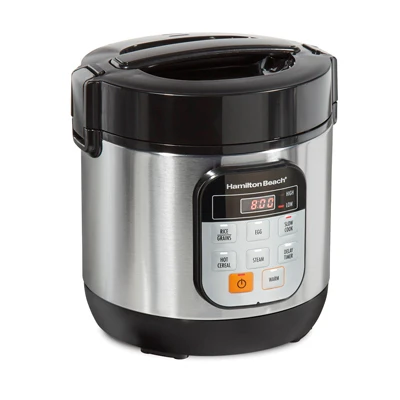 Compact Stainless Steel Multi Cooker with 1.5 Quart Capacity