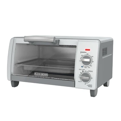 Toaster Oven With Air Fry, 4-Slice, Gray