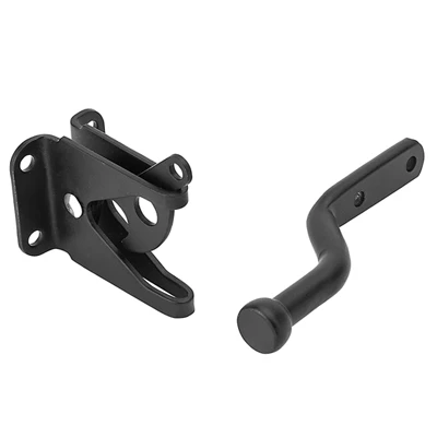 Gate Latch, Matte Black, Stainless Steel
