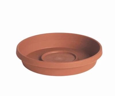 Saucer, Plastic, Terra Cotta, 10-14 In. Planters