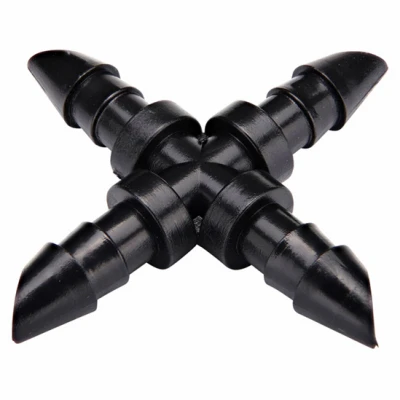 Raindrip 1/4 in. Barbed Drip Irrigation Cross 4 pk Raindrip 1/4 in. Barbed Drip Irrigation Cross 4 pk