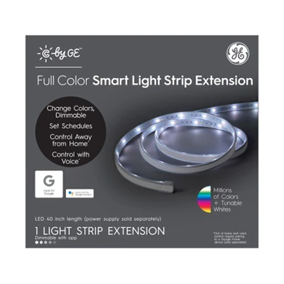 Cync Led Smart Light Strip Extension, Full Color, 40-inch, Model 93103489