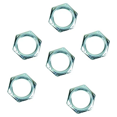 Lamp Hex Nut, Steel, 1/8 IP, 6-Pk.