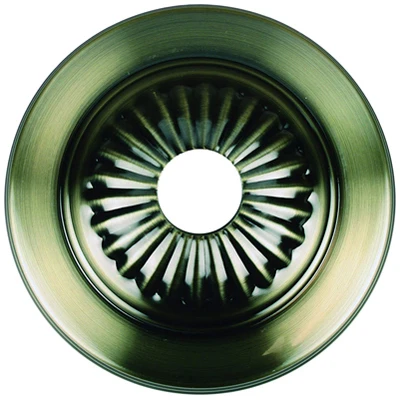 Light Fixture Canopy Kit, Antique Brass, 5-In.