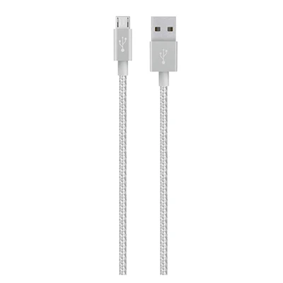 Mixit Metallic Micro Usb To Usb Charging Cable, 4 Ft, Black