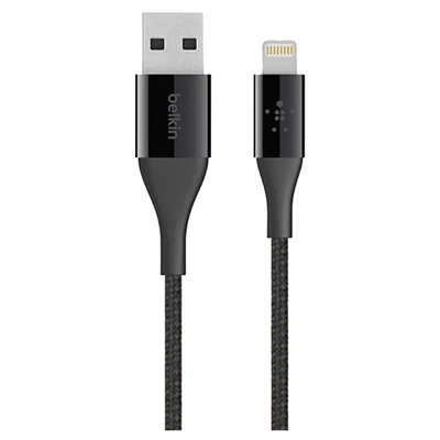 Mixit Duratek Lightning To USB Charging Cable, Black, 4-Ft.
