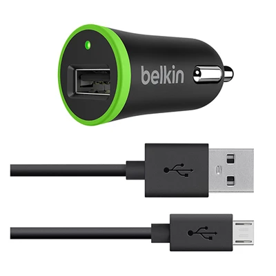 Universal Car Charger With Micro Usb Charge & Sync Cable, 2.4-amp, 12-watts