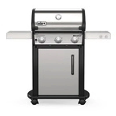 Spirit S-315 LP Gas Grill, 3 Burners, 32,000 BTU, Stainless Steel