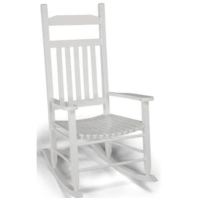 Knollwood Porch Rocking Chair Mission Style Wood White