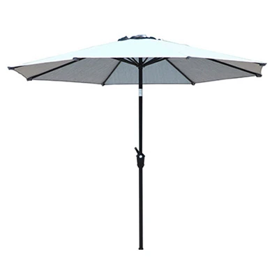 Belmont Market Umbrella, Navy Olefin Fabric, 9 Ft.