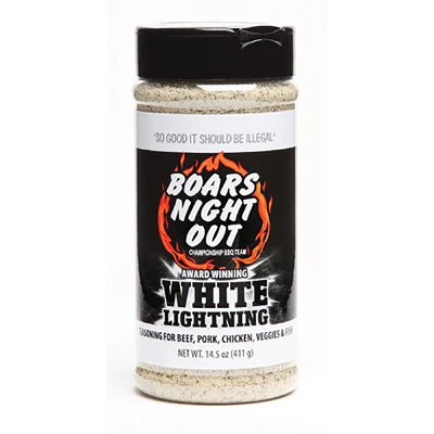 BBQ Seasoning Rub, White Lightening, 14.5 oz.