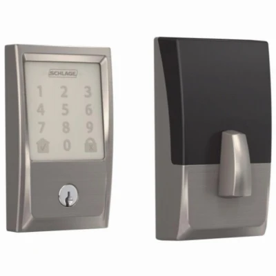 Century Encode Smart Wi-Fi Deadbolt, Satin Nickel