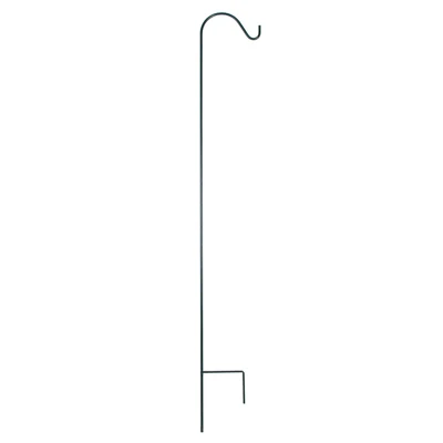 Shepherd's Hook, Single, Black Steel, 84 In.