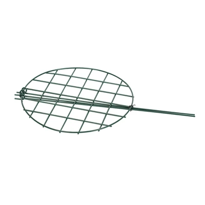 Plant Support Grow Thru Ring, 20" X 14" Green Steel