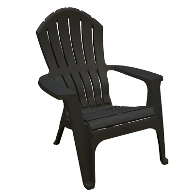 RealComfort Adirondack Chair, Ergonomic, Black