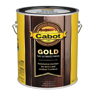 Gold Ultimate Exterior Wood Finish, Moonlit Mahogany, Low VOC, 1-Gallon