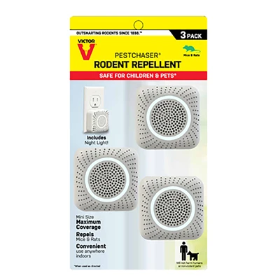 Ultrasound Rodent Pest Chaser, Mini, 3-Pk.