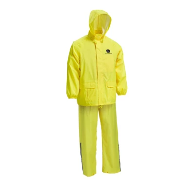 John Deere 2-Pc. Rain Suit, Safety Yellow Polyester, XXL