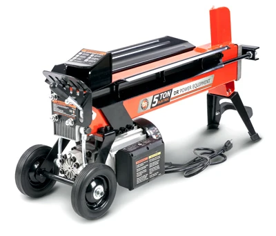 Electric Log Splitter, 5-ton, Splits Logs Up To 10" Thick