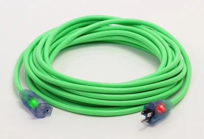 Extension Cord, Green, 14/3, 50-Ft.