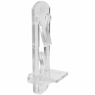 Shelf Support Pegs, Self-Locking, Clear, 1/4 x 1/2-In. , 4-Pk.