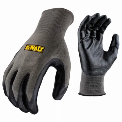 Work Gloves, Nitrile Palm, Large