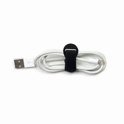 Self-Gripping Storage Cable Ties, Black, 4 & 10-In., 20-Pk.