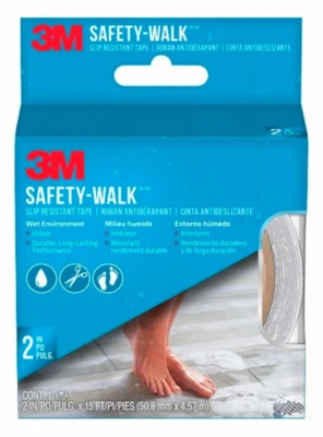 Safety-Walk Slip Resistant Tape, Clear, 2-In. x 15-Ft.