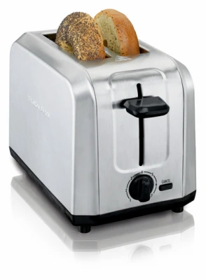 Bagel Toaster, Brushed Stainless Steel, 2-Slice