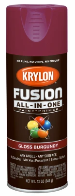 Fusion All-In-One Spray Paint + Primer, Gloss Burgundy, 12-oz.