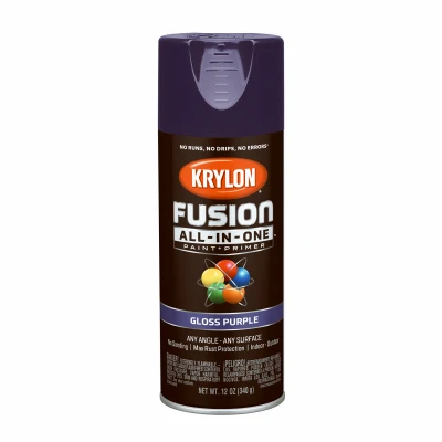 Fusion All-In-One Spray Paint + Primer, Gloss Purple, 12-oz.