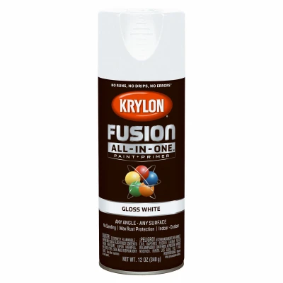 Fusion All-In-One Spray Paint + Primer, Gloss White, 12-oz.