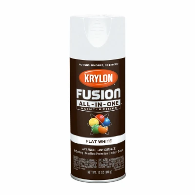 Fusion All-In-One Spray Paint + Primer, Flat White, 12-oz.