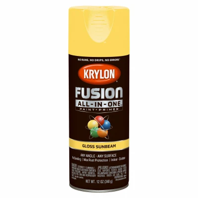 Fusion All-In-One Spray Paint + Primer, Gloss Sunbeam, 12-oz.
